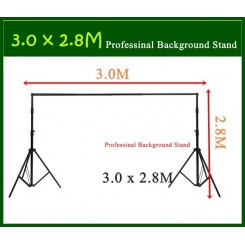 DigiFox 3x2.8M Professinal Photography Photo Backdrops Background Support System Stands